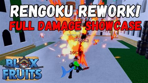 Rengoku Rework FULL DAMAGE Showcase Blox Fruits Update 20 55 OFF