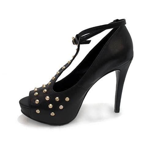 Peep Toe Belmon Preto Ao Sapato Show