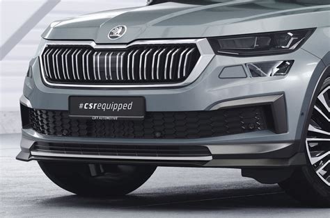 Spoiler pod přední nárazník CSR CUP pro Škoda Kodiaq 2021 černý lesklý