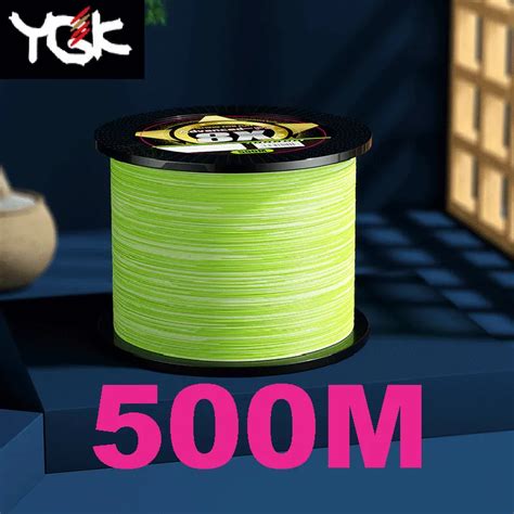 YGK GSOUL X8 Upgrade 8 Braided Fishing Line Multifilament PE Line 500M