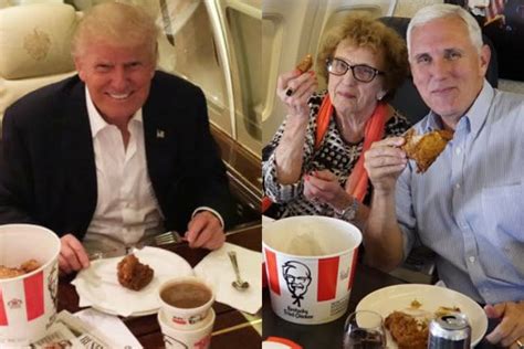 Are Trump-Pence’s KFC Pics a Dog-Whistle to a Sexist Clinton Joke?