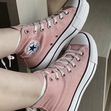 Pink Converse Aesthetic Baby Pink Aesthetic Converse All Star