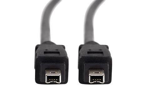 IEEE-1394 FireWire i.LINK DV Cable 4P-4P M/M, 10ft (Black) - Monoprice.com