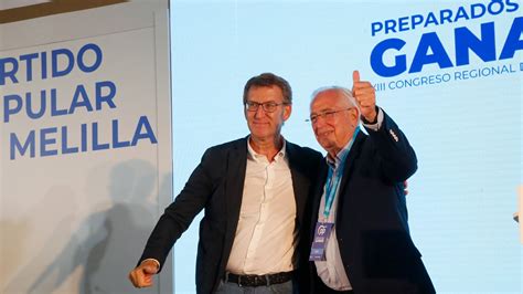 Imbroda Reelegido Presidente Del PP De Melilla Con El 98 16 De Votos