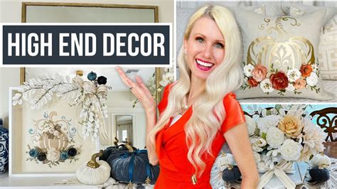 HIGH END HOME DECOR FOR FALL STYLISH DIY DECOR FOR LESS YouTube