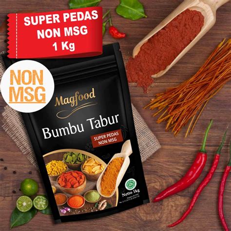 Magfood Bumbu Tabur Rasa Super Pedas Tanpa Penguat Rassa Gram Magfood