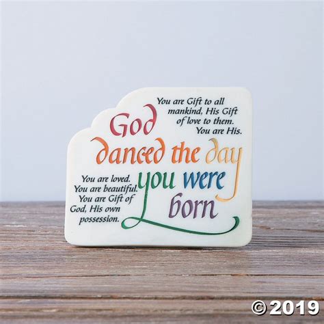 God Danced The Day You Were Born Plaque 1 Piece S GlowUniverse