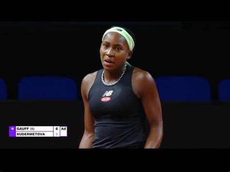 Coco Gauff Vs Veronika Kudermetova WTA Live Tennis Coverage