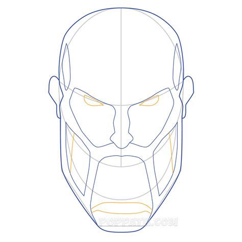 How To Draw A Titan Face Pop Path