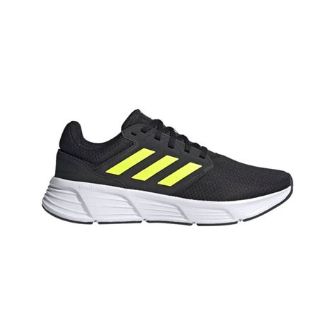 Tenis Hombre Adidas Galaxy 6 Negro Amarillo Adidas