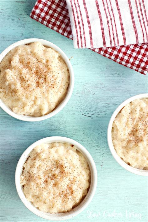 Crockpot Rice Pudding Slow Cooker Living