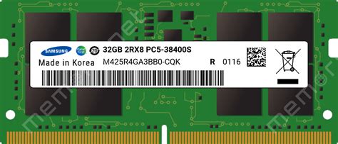 M R Ga Bb Cqk Samsung X Gb Ddr Sodimm Pc S Dual