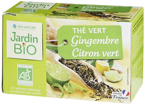 Jardin Bio Th Vert Gingembre Citron Vendeurs