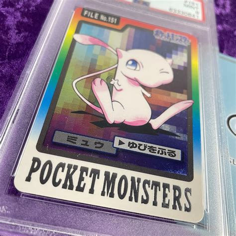 Psa Mew Pocket Monsters Carddass Japanese Bandai Mint Foil