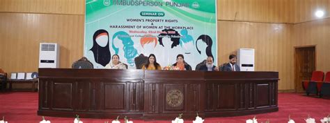 The Provincial Ombudsperson Punjab Ms Nabila Khan Attending A Seminar