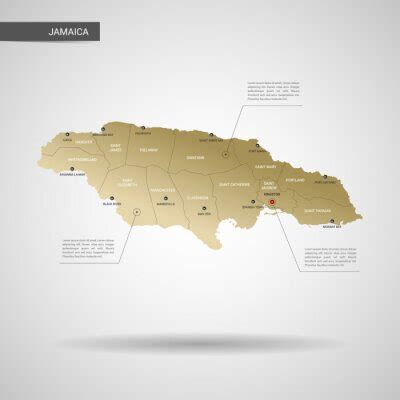 Stylized Vector Mexico Map Infographic D Gold Map Illustration