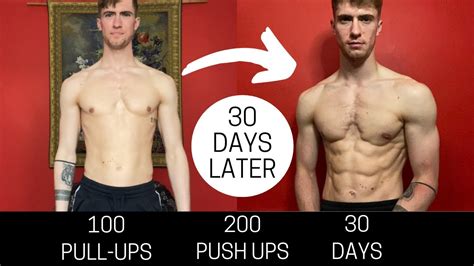 I Did 100 Pull Ups And 200 Push Ups Every Day For 30 Days Insane Gains