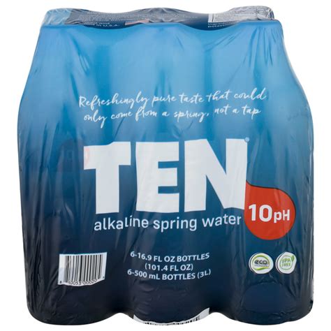 Save On Ten Alkaline Electrolyte Spring Water Pk Order Online