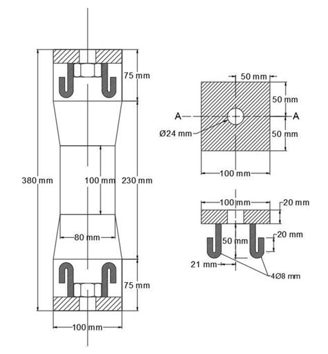 Schematic Diagram Of Dumbbell Shaped Specimen Download Scientific Diagram