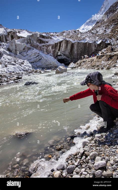 India Uttarakhand Gangotri Himalaya Pilgrimage Site Bhagirathi