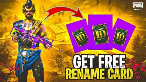 Get Free Rename Card In Bgmi How To Get Free Rename Card In Pubg