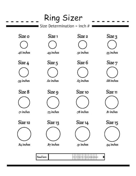 Printable Ring Sizer Ring Size Finder Ring Size Measuring Etsy In 2023 Printable Ring Size