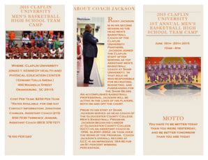 Fillable Online Athletics Claflin Team Camp Brochure Claflin