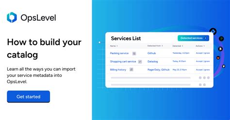 Building Your Service Catalog With OpsLevel Embracing Automation With