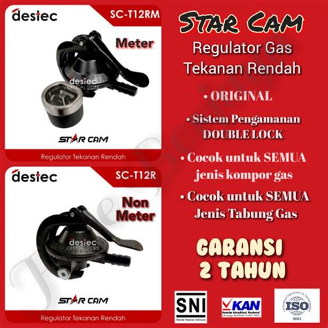 Jual Regulator Gas Starcam Destec Tekanan Rendah Kompor Lpg Meter