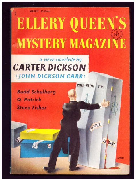 The Man Who Explained Miracles In Ellery Queens Mystery Magazine March 1956 By Dickson Carter