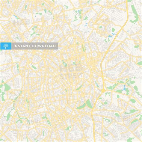 Printable street map of Goiania, Brazil - HEBSTREITS