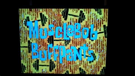 Primevideo Spongebob Squarepants Musclebob Buffpants Episode Title Card Youtube