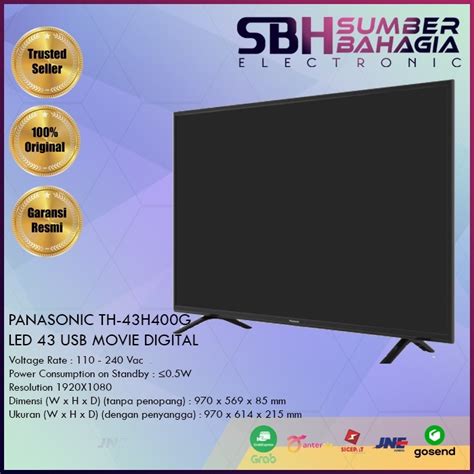 Jual PANASONIC TH 43H400G LED 43 USB MOVIE DIGITAL NEW KHUSUS