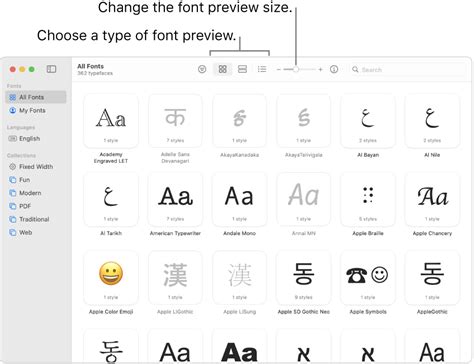 View and print fonts on your Mac in Font Book - Apple Support