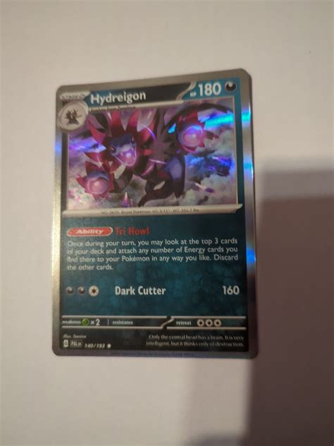 Hydreigon 140 193 Holo Rare Paldea Evolved Pokemon Near Mint