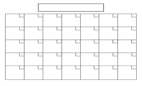 Blank Printable Calendar With No Dates | Example Calendar Printable