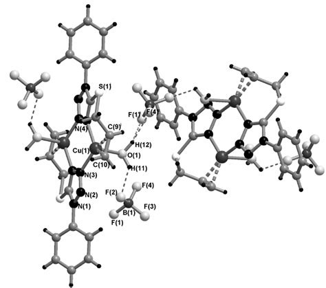 Fragment Of Structure 1 Hydrogen O Hf Bonds Are Depicted As Dashed