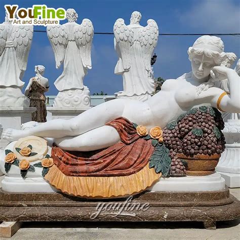 Life Size Marble Stone Nude Woman Lying Statue You Fine