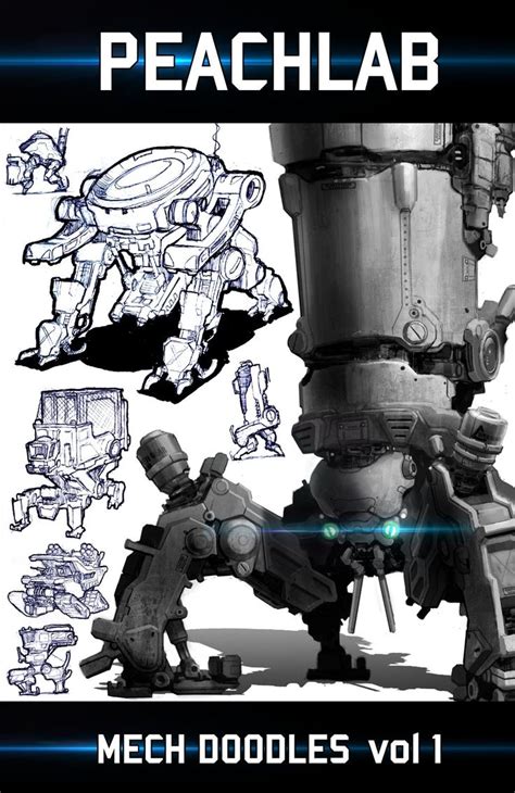 MECH DOODLES VOL1 Bryant Koshu On ArtStation At Mech Koshu Doodles