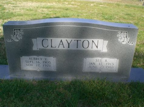 Aubrey Yancey Clayton Sr M Morial Find A Grave