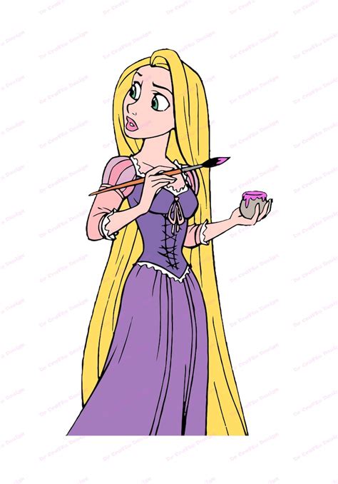 Paintbrush Rapunzel Tangled Svg Svg Dxf Cricut Etsy