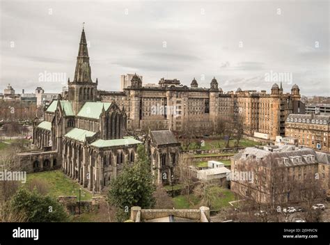 Glasgow Cathedral a medieval Gothic architecture building in Castle St ...