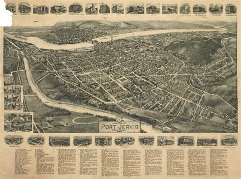 Historic Map - Port Jervis, NY - 1920 | World Maps Online