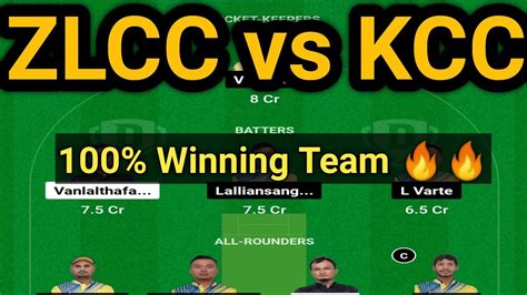 ZLCC Vs KCC Dream11 ZLCC Vs KCC Dream11 Team Prediction KCC Vs ZLCC