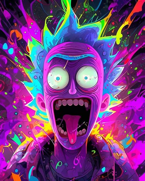 Pin Op Rick And Morty Surrealistische Kunst Cartoon Meisjes Wallpaper Achtergronden