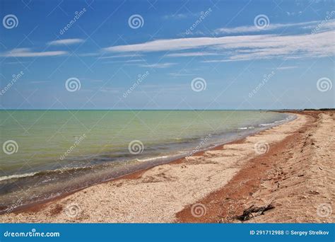 The Wild Coast of Caspian Sea, Azerbaijan Stock Photo - Image of ...