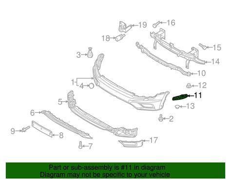 Oem Neuf Volkswagen Tiguan Avant Droit Guide Pare Chocs