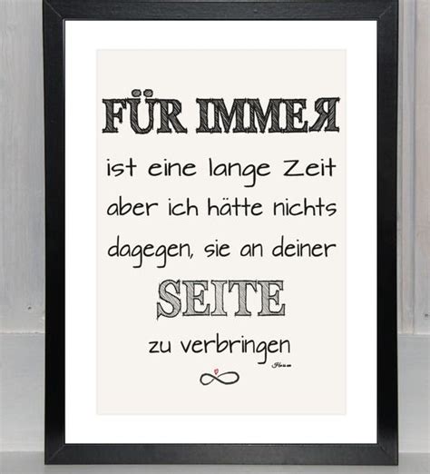 Liebeserklärung FÜR IMMER grafisch Print True words Words