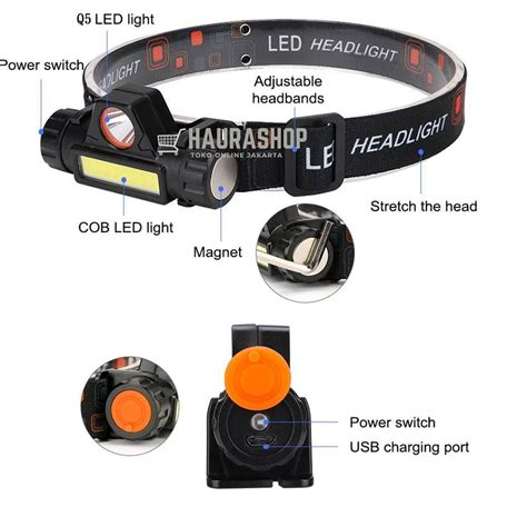 Jual Sale Tc7n7 Senter Kepala Led Cas Xpe Super Terang Murah Headlamp Cob Senter Wajib Punya 42