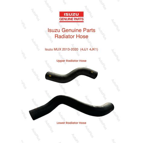 Isuzu Genuine Parts Radiator Hose MUX 2013 2020 4JK1 4JJ1 Shopee